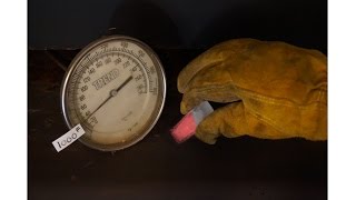 EXPERIMENT Glowing 1000 degree ICECUBE VS CAST IRON FIREPLACE