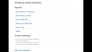 Concepts - DevOps for NoSQL Databases