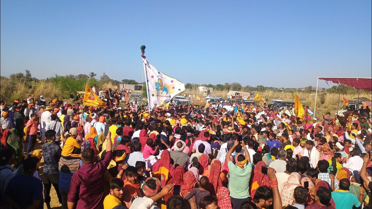 सूरजगढ़ निशान का नदी में भव्य नजारा #surajgarhnishan #shyamaarti #shyamnewbajan #khatushyam