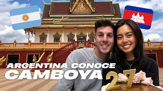 Llevé a la familia argentina de mi novio a un templo camboyano
