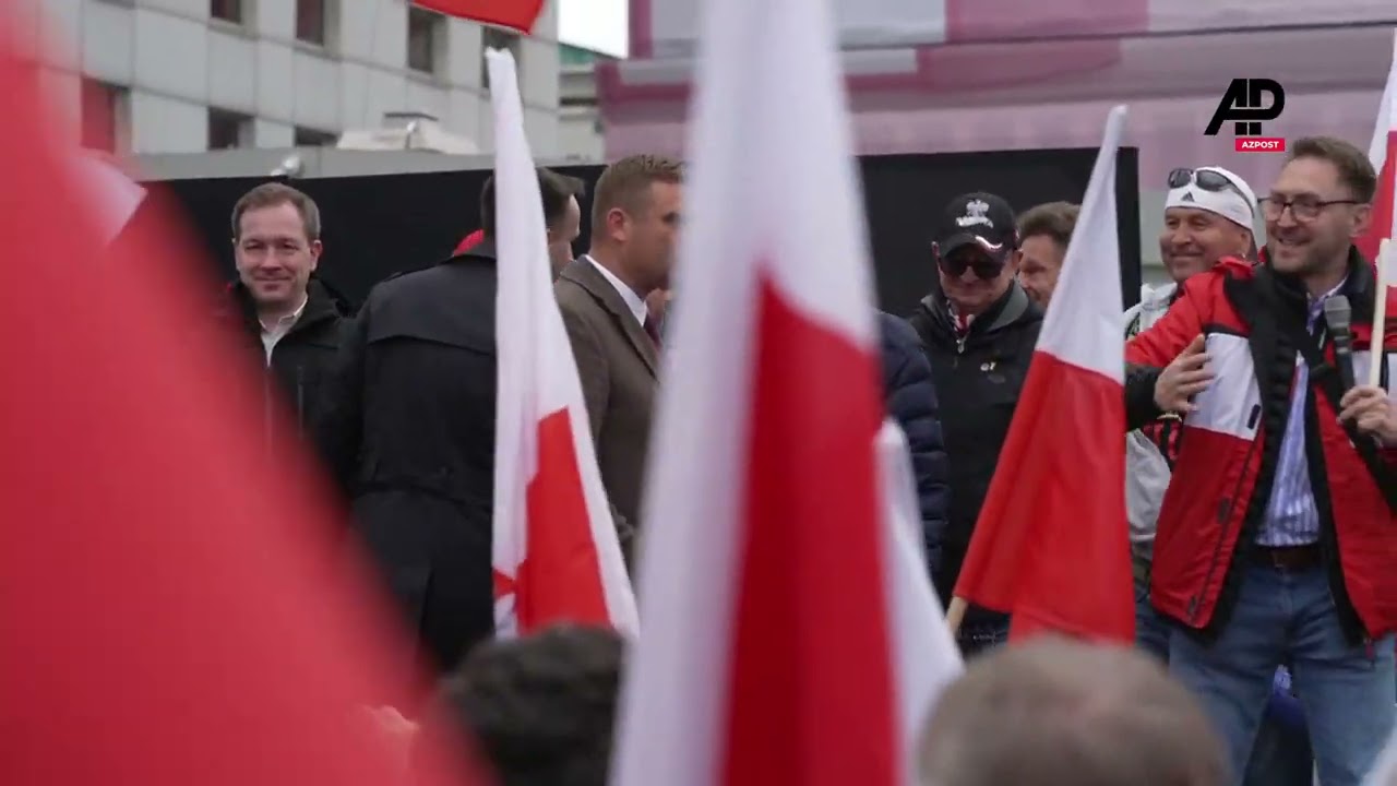 Far-right groups participate in anti-migration march in Warsaw