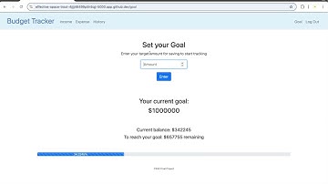 CS50 final project: FinTrack