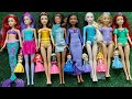 Mattel Disney Princesses Dress up Ariel, Rapunzel, Belle, Tiana, Sindirella, Mulan DIYm 1
