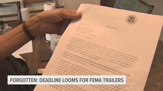 Deadline looms for Harvey FEMA trailers
