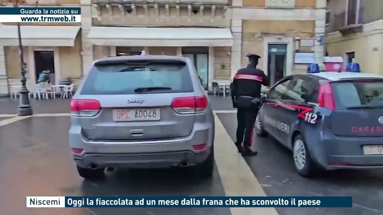 Niscemi - Oggi la fiaccolata ad un mese dalla frana che ha sconvolto il paese
