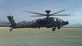 Apache Helicopter On Green Screen -Hd