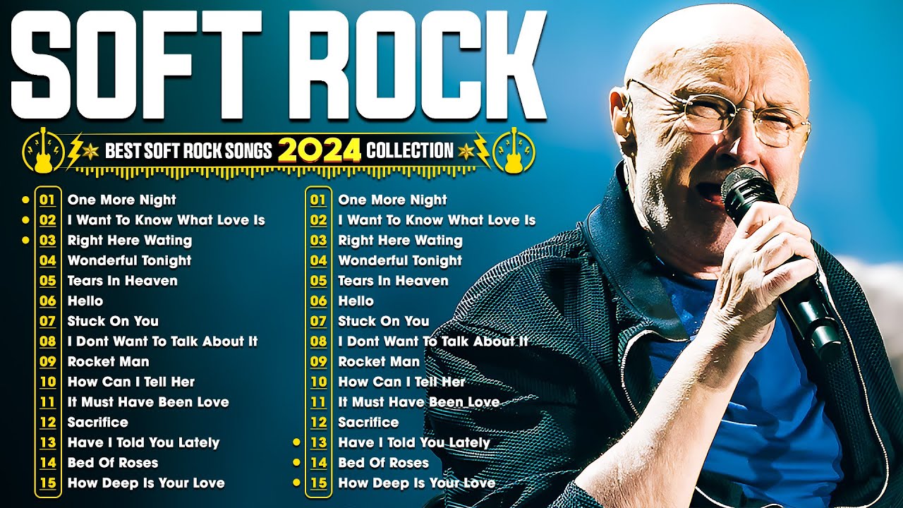 Cover Phil Collins, Eric Clapton, Lionel Richie, Rod Stewart, Richard Marx | Soft Rock Ballads 70s 80s 90s