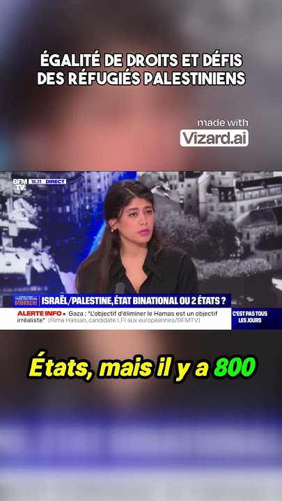Débat enflammé sur la solution à deux États avec Rima Hassan BFMTV Débat enflammé sur la solution à deux États avec Rima Hassan BFMTV