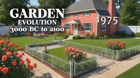 The Evolution the GARDEN from 3000 BC to 2100 (4K video)