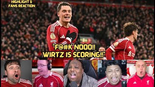 Liverpool Haters And Fans Reaction To Wirtz First Goal