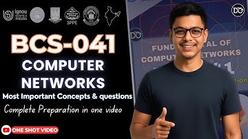 Computer Networks in one shot | BCS041 complete preparation in 1 video | BCS041 important questions