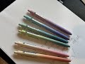 WRITECH Fine Point Gel Pens: 0.5mm Retractable Black Ink 6ct Smooth Writing No Bleed with Aesthetic