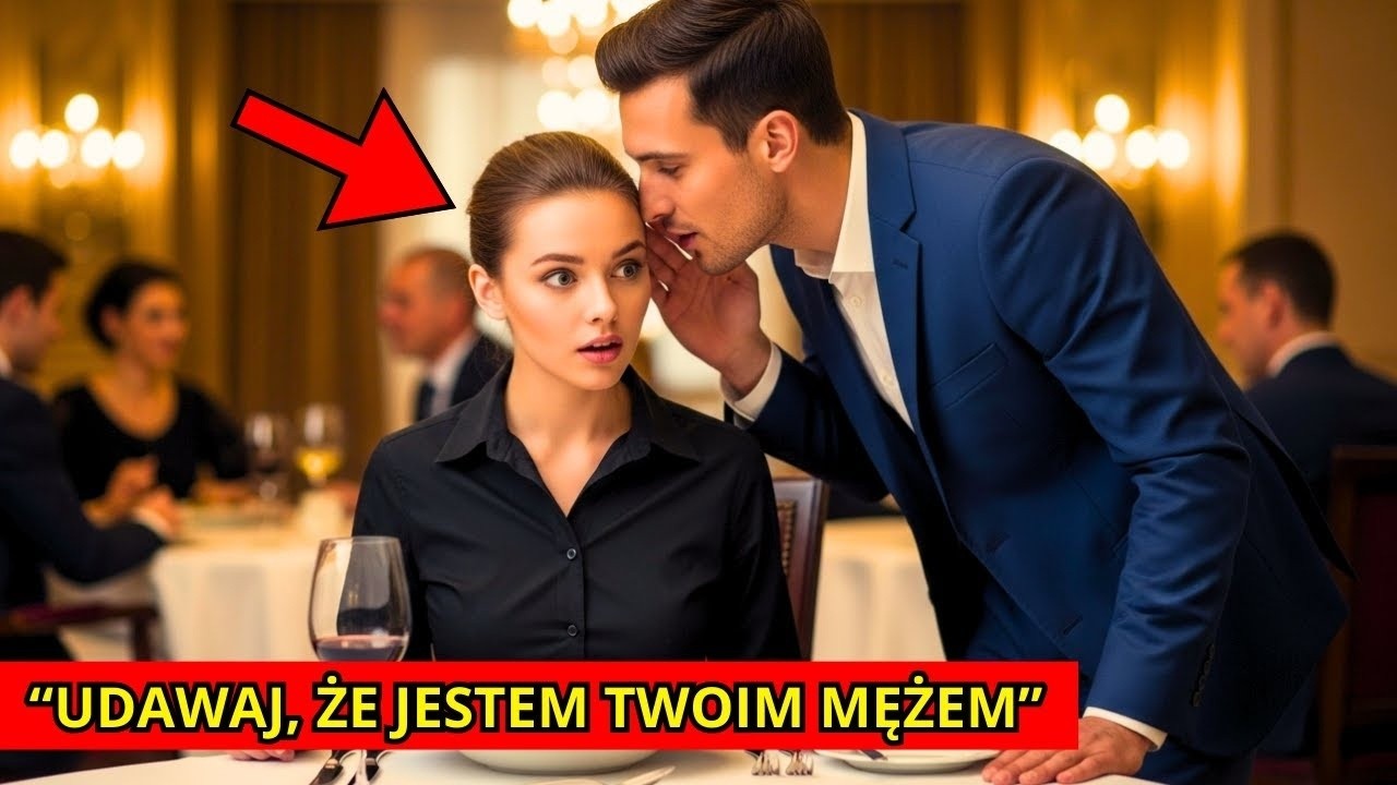 KELNERKA JADŁA OBIAD SAMA, AŻ POJAWIŁ SIĘ MILIONER I SZEPTNĄŁ ‘UDAWAJ, ŻE JESTEM TWOIM MĘŻEM’