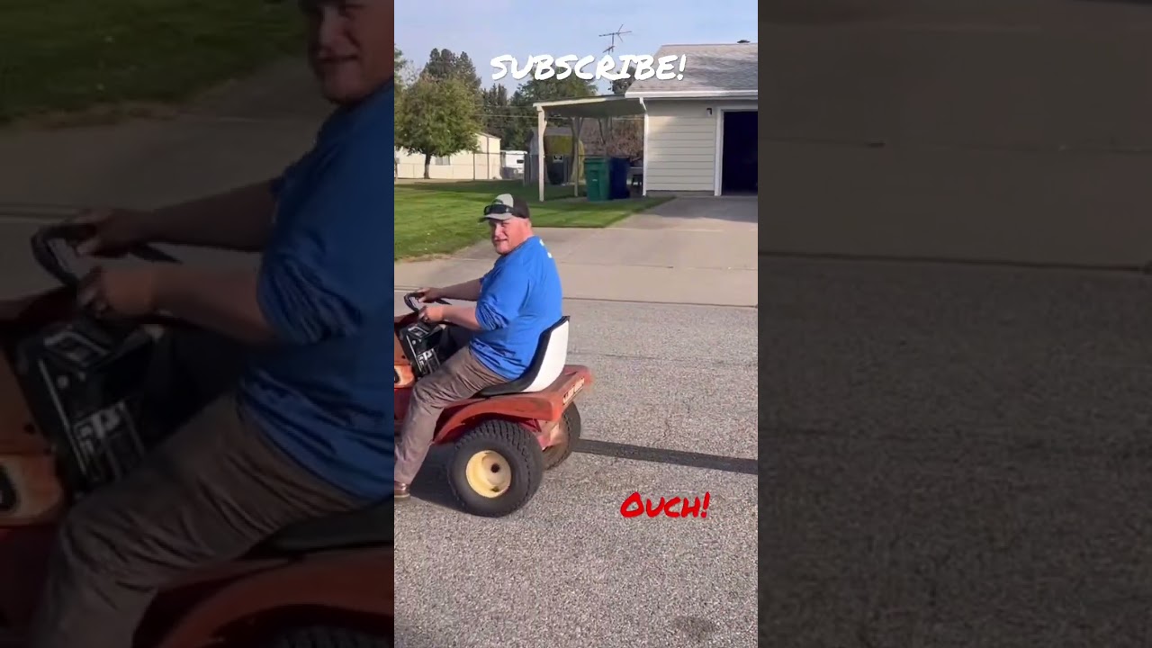 FLIPPED IT! Watch till the end! This racing mower build is going, great. Crashes build character!