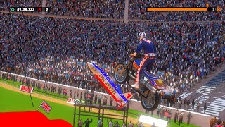 Evel Knievels 13 bus jump May 26th 1975 recreation in the Trials Rising game Different camera angles