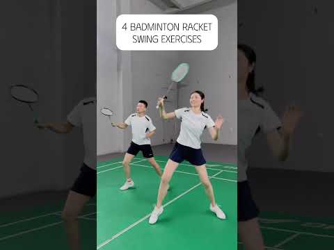 4 badminton racket swing exercises #badminton #badmintontraining