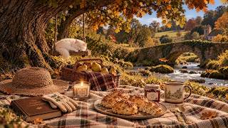 🍐 Pear Scones & Autumn Riverside • Soft Jazz for Reading & Sleep🍂 | Slow Living screenshot 1