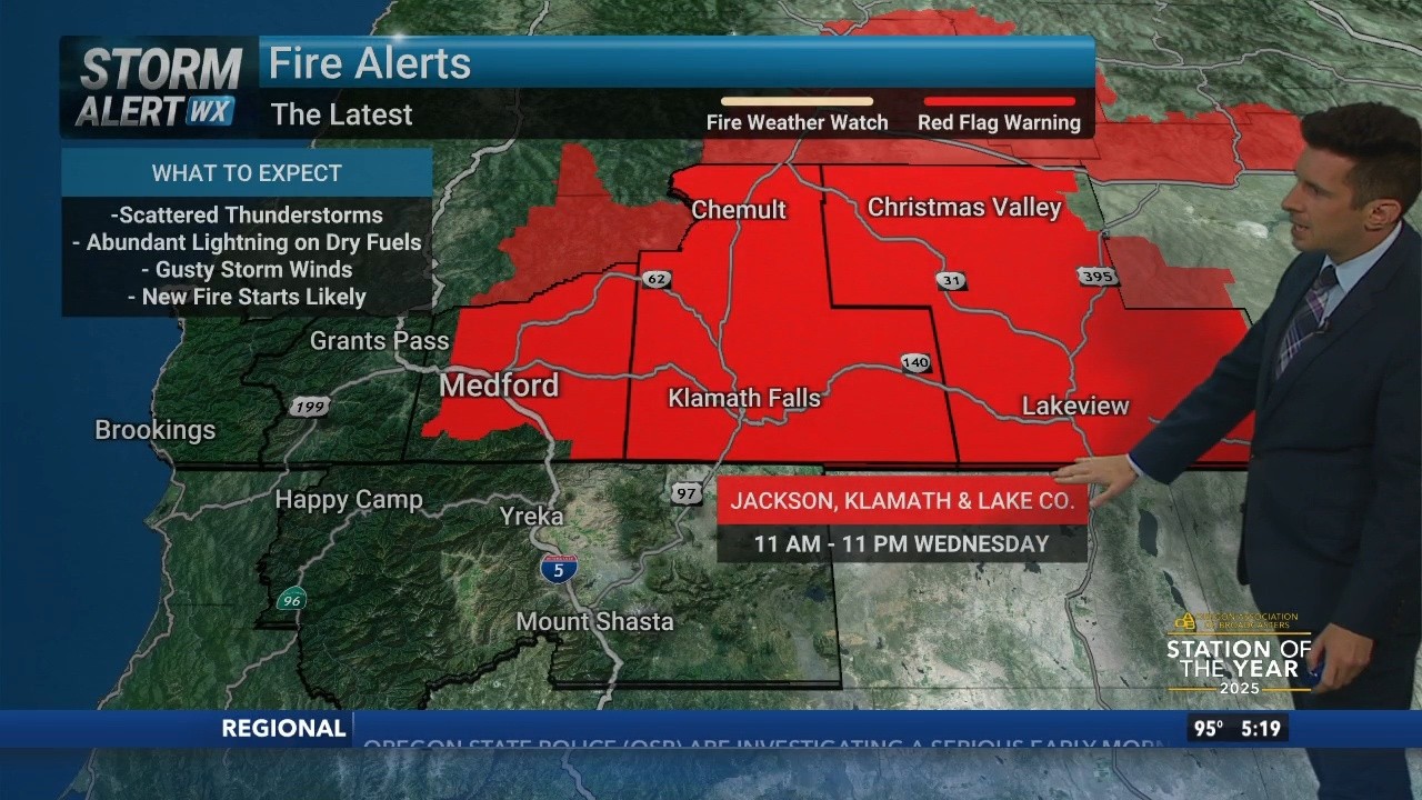 Fire Weather Conditions and Thunderstorm Risk