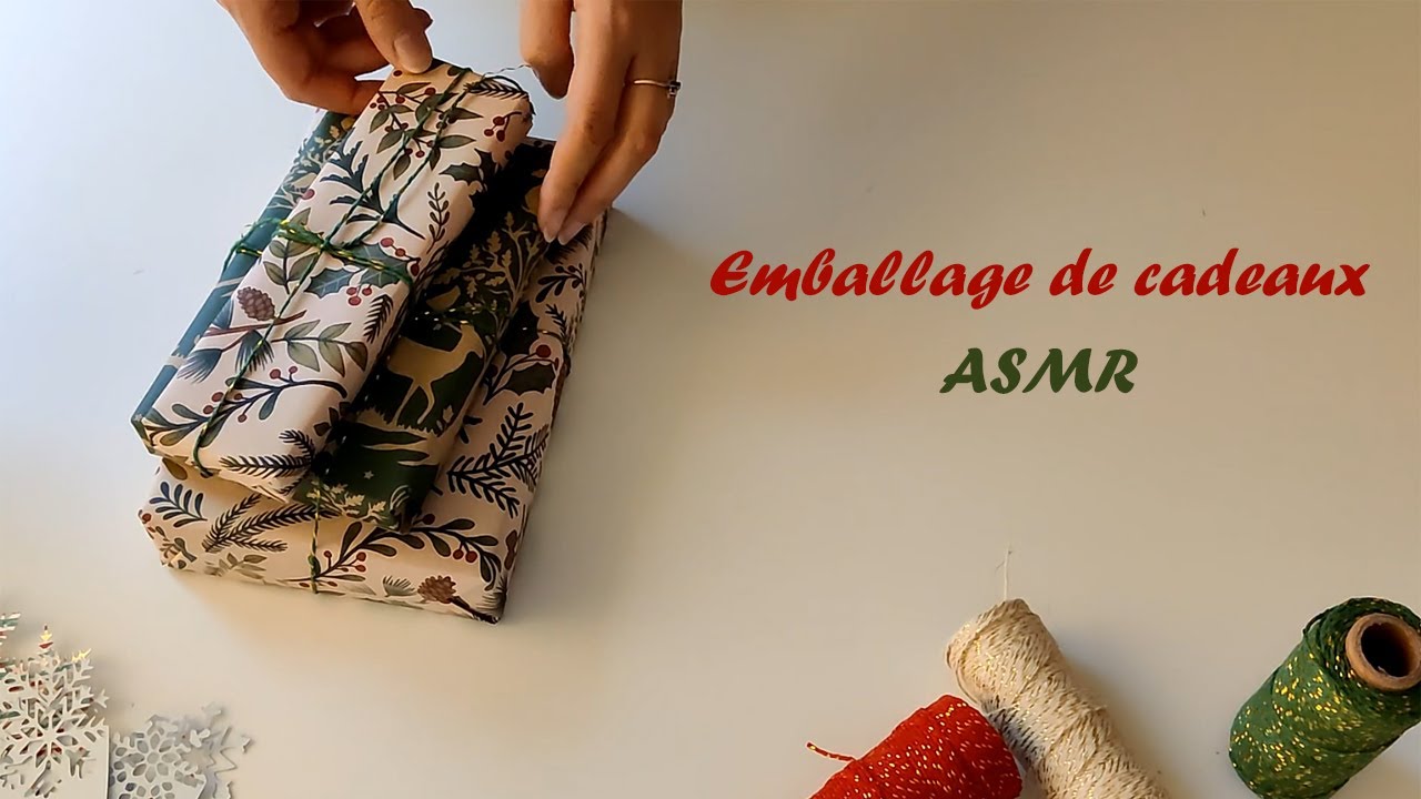 ASMR | J'emballe des cadeaux pour Noël pour t'endormir