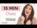 Chest voice vocal warm up exercises to prepare for belting