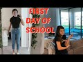 GRWM FOR THE FIRST DAY OF SCHOOL! BACK TO SCHOOL! EMMA AND ELLIE
