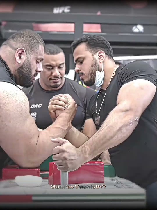 Levan Saginashvili showed real power to Suhail Khan 💪🥶 #armwrestling #levansaginashvili #shorts