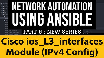 Cisco Ansible Part9: Cisco ios_interfaces L3 IP configuration attributes |IPv4 Address in router