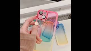 Soft Transparent Gradient Color Phone Case For iPhone screenshot 5