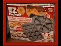 Review of the EZ Pockets (As Seen on TV) & making Pizza Pockets with Hamburger, Onion, & Pepperoni