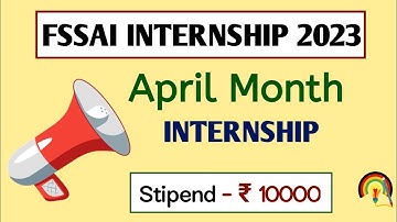 FSSAI Internship 2023 | Internship Application | Food Tech/Lifescience/Chemistry Internship
