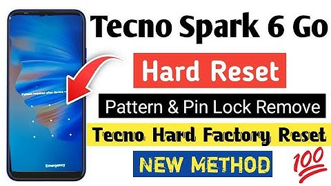 Tecno Spark 6 Go Hard Reset | Tecno Spark 6 Go Factory Reset Remove Pattern & Pin Lock Easy Method