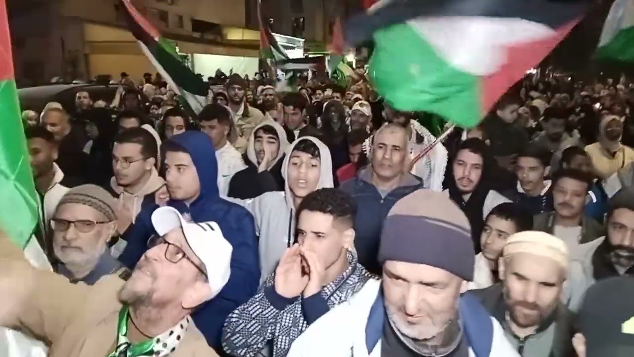 النصر آت من مسيرة حي أنسي بالبيضاء