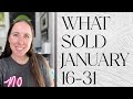 What Sold?! January 16-31 On Poshmark, Mercari, Kidizen and eBay!