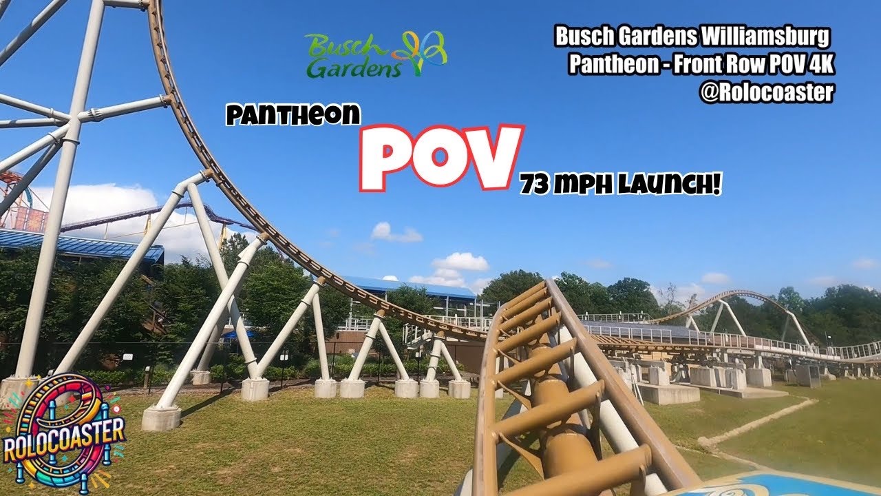 Pantheon Front Row POV — Wicked Launches & Floating Airtime #buschgardenswilliamsburg #pov #pantheon