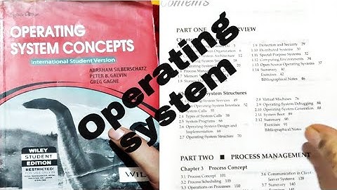 Best book to learn Operating System concept for BCA MCA Computer science | Galvin book review