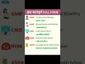 ANM GNM CMO NHM ASHA Ka Full Form Kya Hota Hai Daily Use Full Form Shorts Viral Trend 