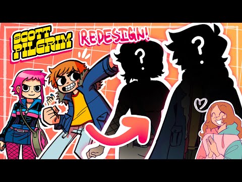 redesigning SCOTT PILGRIM characters!! ☆ (art + commentary)