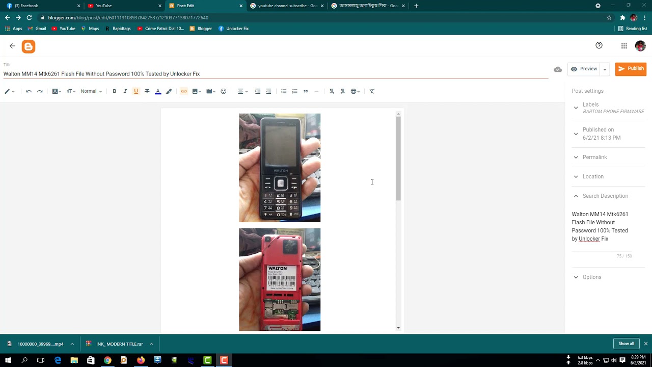 Walton MM14 Mtk6261 Flash File Without Password 100% Tested by Unlocker Fix