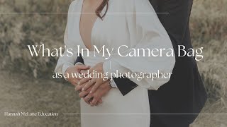 What to Bring To a Wedding As a Photographer | My Gear