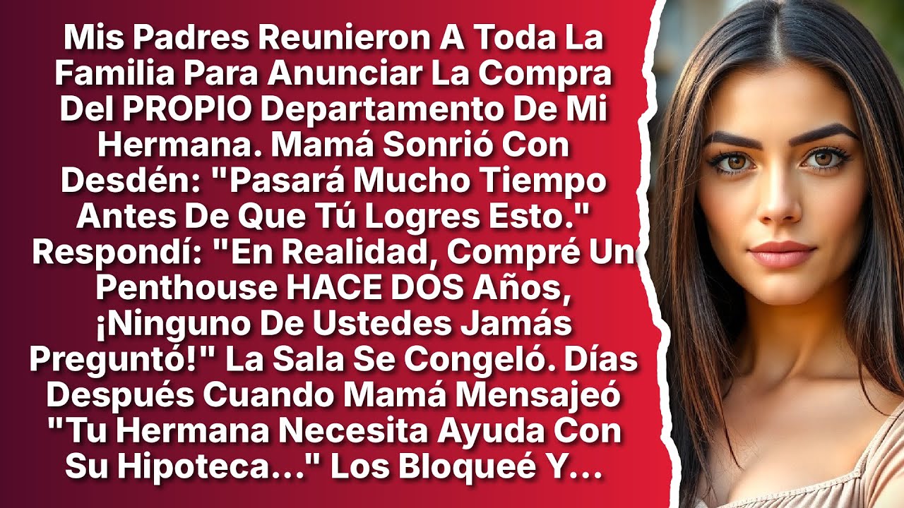 Mis Padres Anunciaron La Compra El PROPIO Departamento De Mi Hermana, Luego Mamá Intentó Humillarme
