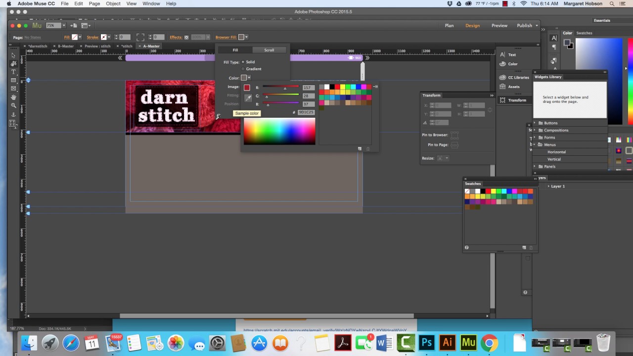 Adding a Background Fill/Image to your Adobe Muse Project - YouTube