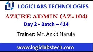 Azure Admin (Day 2) (Batch - 414)
