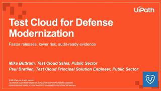 Test Cloud for Defense Modernization: Faster Releases, Lower Risk, Audit Ready Evidence | Webinar