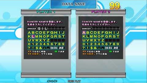 [DDR X3 SM5 Theme] Working Name Entry Screen Demo