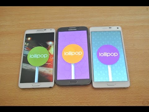 Android 5.0 Lollipop: Samsung Galaxy Note 4 vs Galaxy Note 3 vs Galaxy Note 2 - Speed Test HD