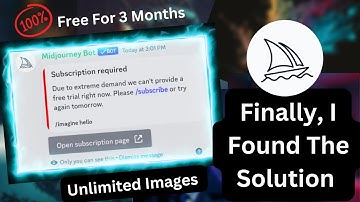 Midjourney Subscribe Problem | Midjourney AI Trial Problem | Get Midjourney AI For Free Unlimited