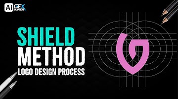 How To Design Monogram Logo in Shield | Easy Logo Tutorial in Adobe Illustrator