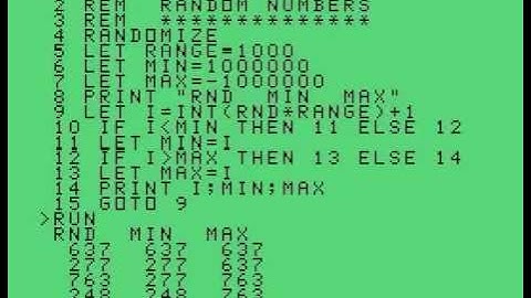 TI-BASIC - Random Numbers 1..1,000 (TI-99/4A) (Classic99 Emulator)