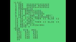 TI-BASIC - Random Numbers 1..1,000 (TI-99/4A) (Classic99 Emulator)