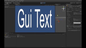 Unity GUI Tutorial - Scale GUIText to the right size for every resolution